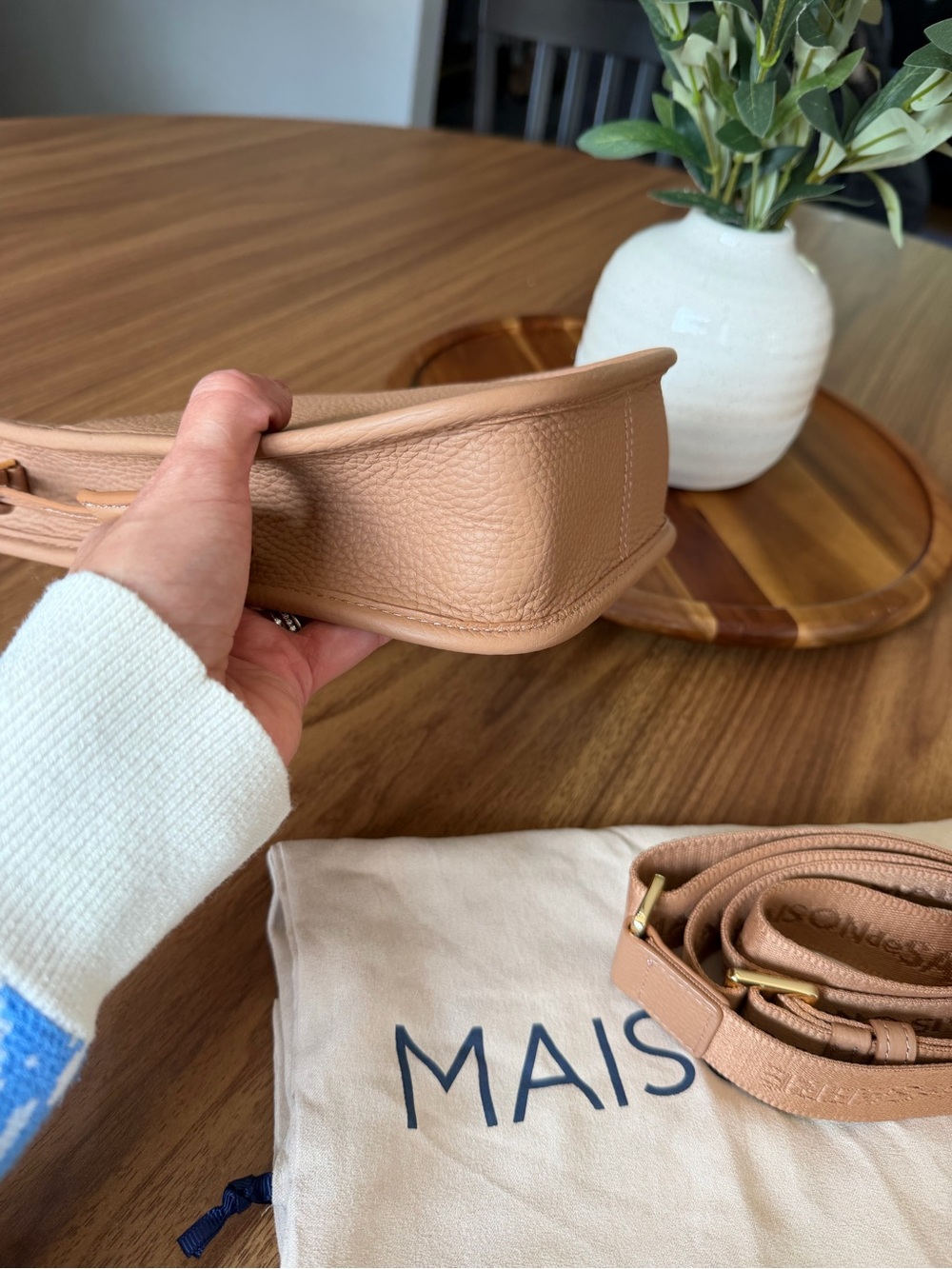 MAISON DE SABRE - Mini Saddle Bag in Sandstone Brown with Charms 🍊- BRAND NEW - Picture 12 of 12